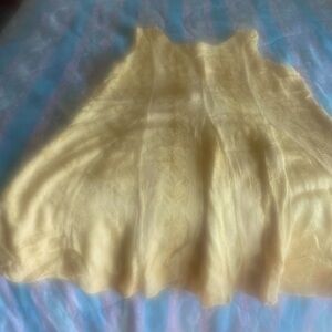 Double decker yellow sleeveless dress, size XL Brand new.